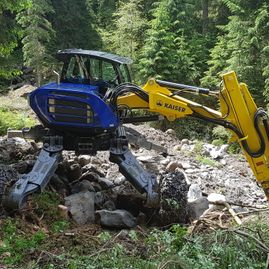 Erdbewegungen- Schreitbagger Handl Mike 11