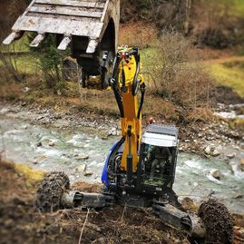Erdbewegungen- Schreitbagger Handl Mike 6