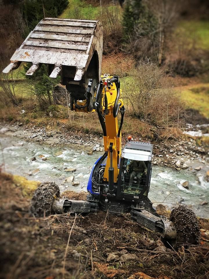 Erdbewegungen- Schreitbagger Handl Mike 6