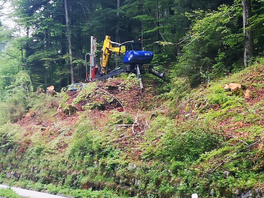 Erdbewegungen- Schreitbagger Handl Mike 8