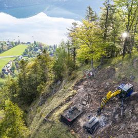 Erdbewegungen- Schreitbagger Handl Mike 8