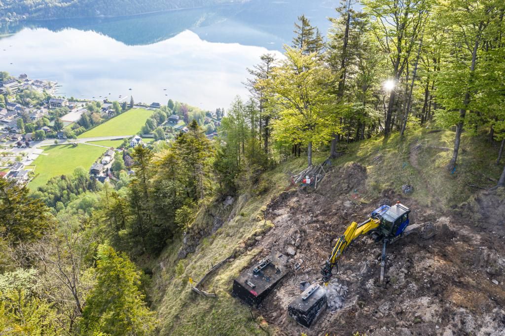 Erdbewegungen- Schreitbagger Handl Mike 8