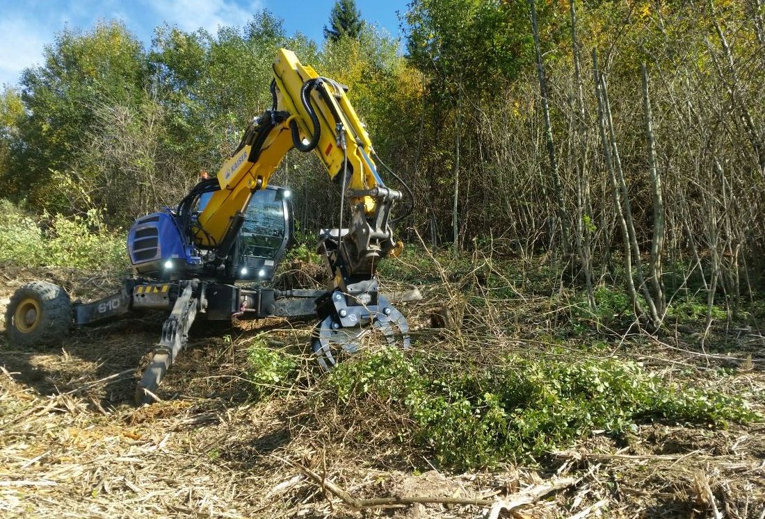 Erdbewegungen- Schreitbagger Handl Mike 19
