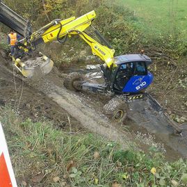 Erdbewegungen- Schreitbagger Handl Mike 18