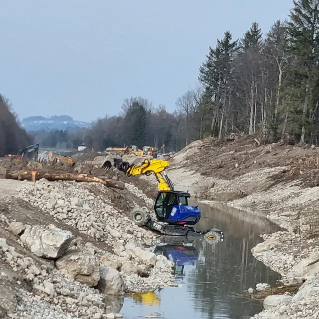 Erdbewegungen- Schreitbagger Handl Mike 8