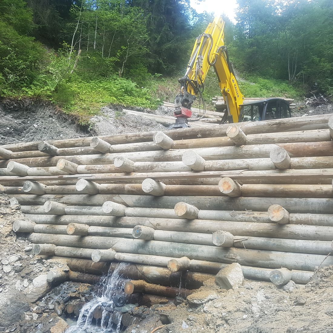 Erdbewegungen- Schreitbagger Handl Mike 16