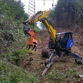 Erdbewegungen- Schreitbagger Handl Mike 18