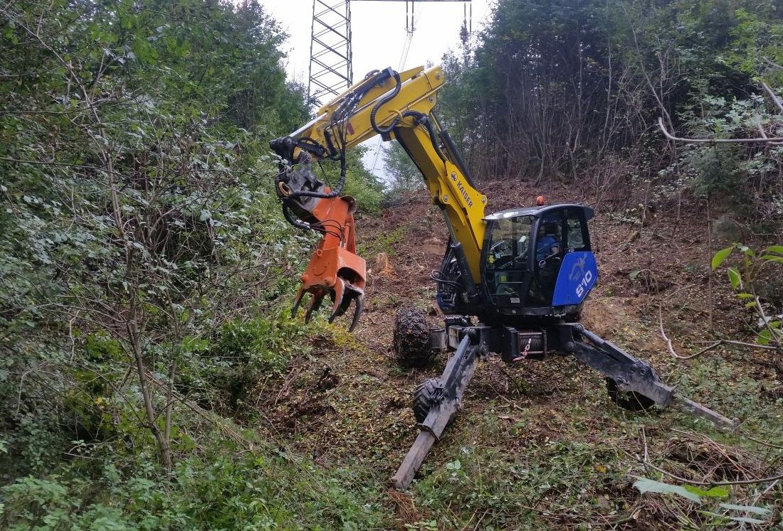 Erdbewegungen- Schreitbagger Handl Mike 18