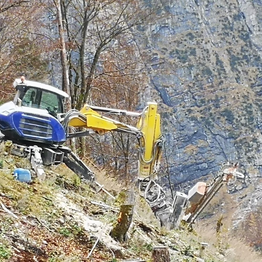 Erdbewegungen- Schreitbagger Handl Mike 8